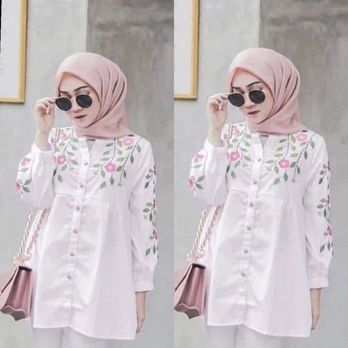 atasan  REINA PUTIH [Baju Atasan Wanita 0100] SEB Baju Gamis Wanita