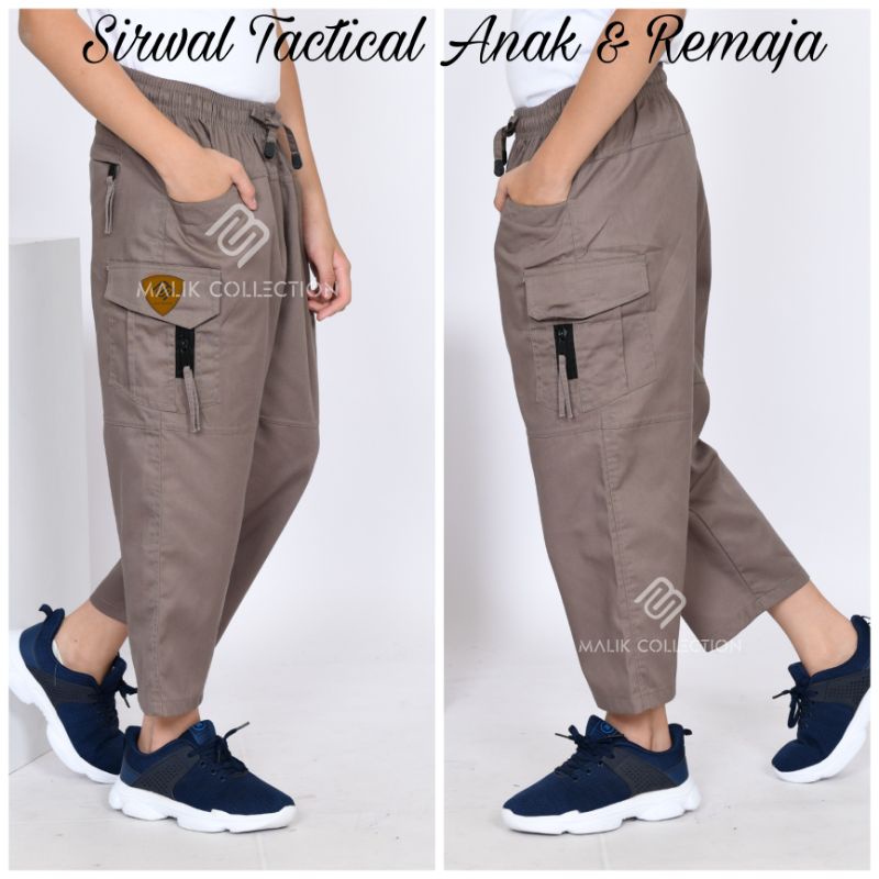 Mocca Celana Sirwal Anak Tactical MALIK Laki laki Pondok