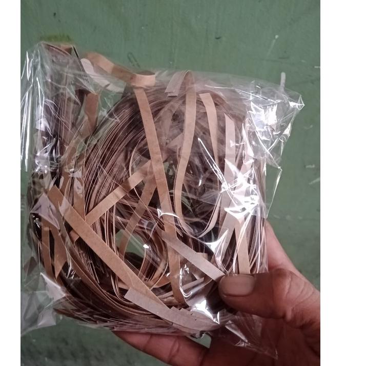 

mkuq Kertas shredded 1 kg/kertas suwir craf coklat natural ➳➧ Best Produk ￣)～