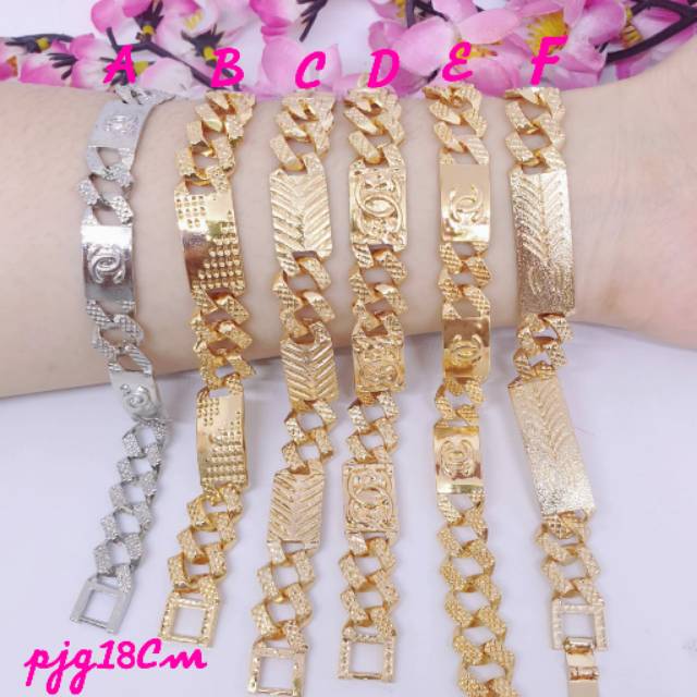 Gelang plat sisik naga xuping pjg18cm