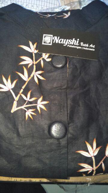 Gamis Batik Sogan Eksklusif Manggar Mohabaten Cempoko Kipas