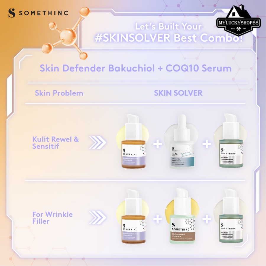 Somethinc Skin Defender Bakuchiol + COQ10 Serum Wajah 20ml 20 ml