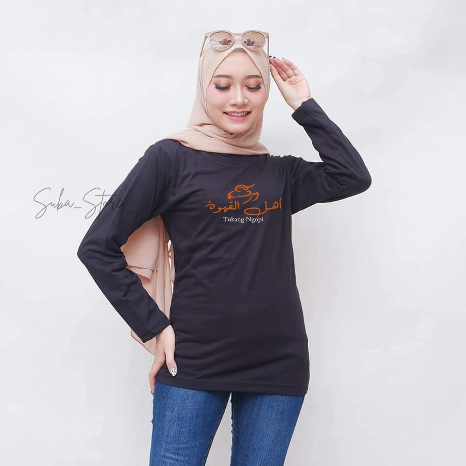 Kaos Tukang Ngopi Lengan Panjang Kaos Kopi