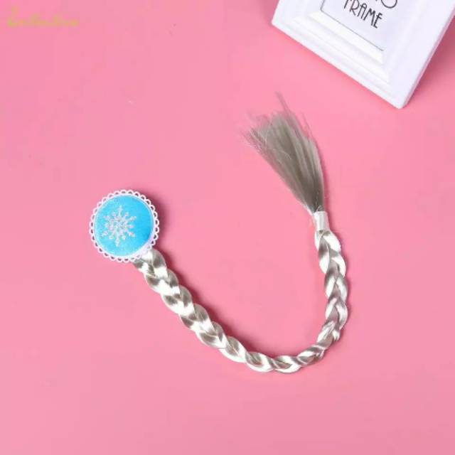 Rambut kepang elsa frozen jepit