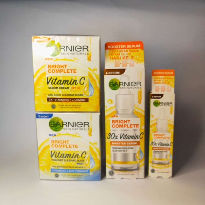 Garnier Light Complete Whitespeed Vitamin C // Garnier Serum Booster 30ml  / Garnier Light Complete Day Cream / Garnier Light Complete Night Cream 50ml-1
