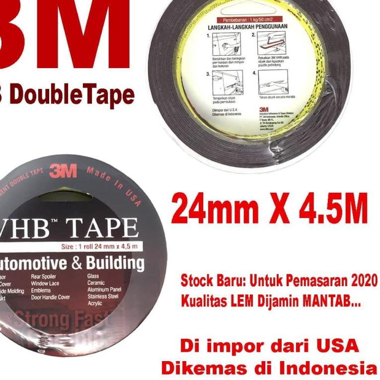 

Paling Laku ADN.in Double Tape 3M VHB 24mm x 4.5mtr Original Super Kuat Super Lengket Penawaran Terbaik