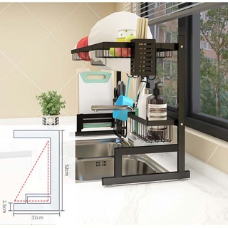 StarHome Rak Piring Wastafel 2 Susun Stainless Steel Anti StarHome Rak Piring Wastafel 2 Susun Stainless Steel Anti