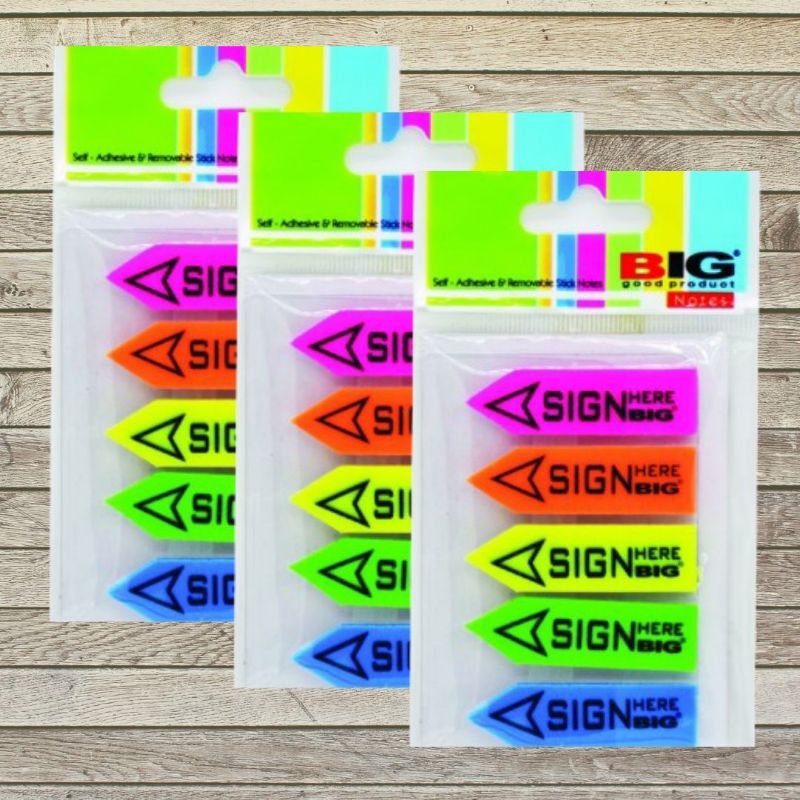 

Sticky Sticky Stiki Note Notes Post It Memo Pembatas Buku Sign Here 5 Warna