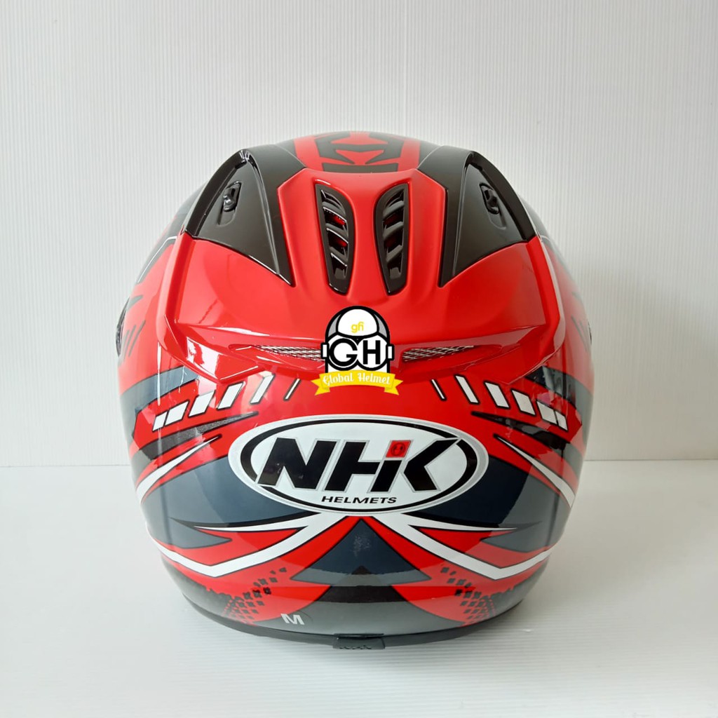 HELM NHK R6 PATROL RED SILVER NHK R-6 MOTIF PATROL RED SILVER