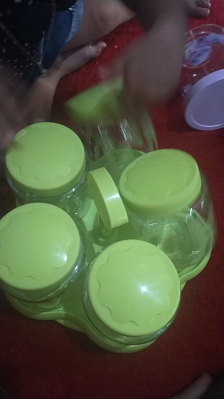 Dusdusan Technoplast Hanna Spin Canister Set Toples Lebaran Cantik Putar