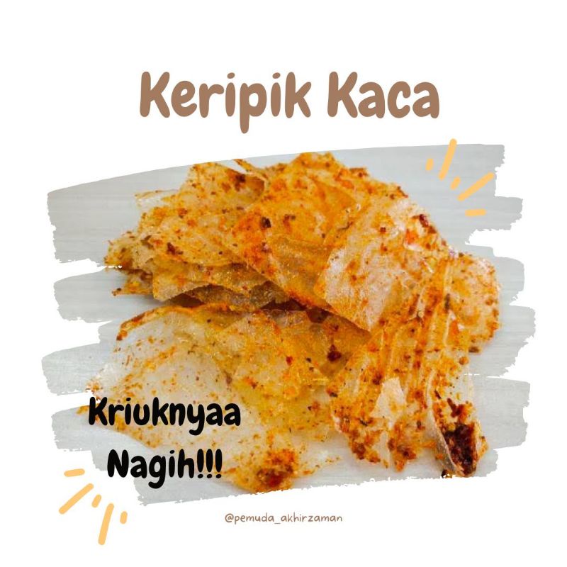 

Keripik Kaca khas ciamis Pedas/Original murah krispi