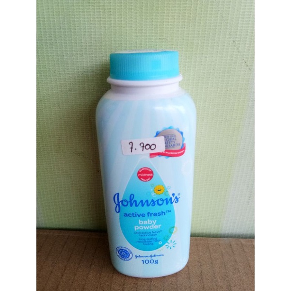 JOHNSONS BABY POWDER BEDTIME, MILK+RICE, BLOSSOMS, ACTIVE FRESH 100GR