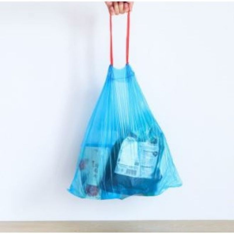 Kantong Plastik Sampah Gulung 45x50cm Dengan Tali Isi 75 Lembar / Pack ( 5 Roll)