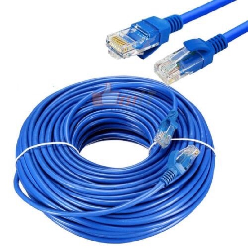 Kabel LAN/UTP 20 Meter Cat5E Siap Pakai Kabel LAN dengan Kepala Konek