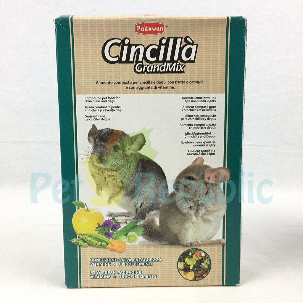 

Pet Republic Makanan Chinchilla PADOVAN Grandmix Cincilla with Fruit 850gr