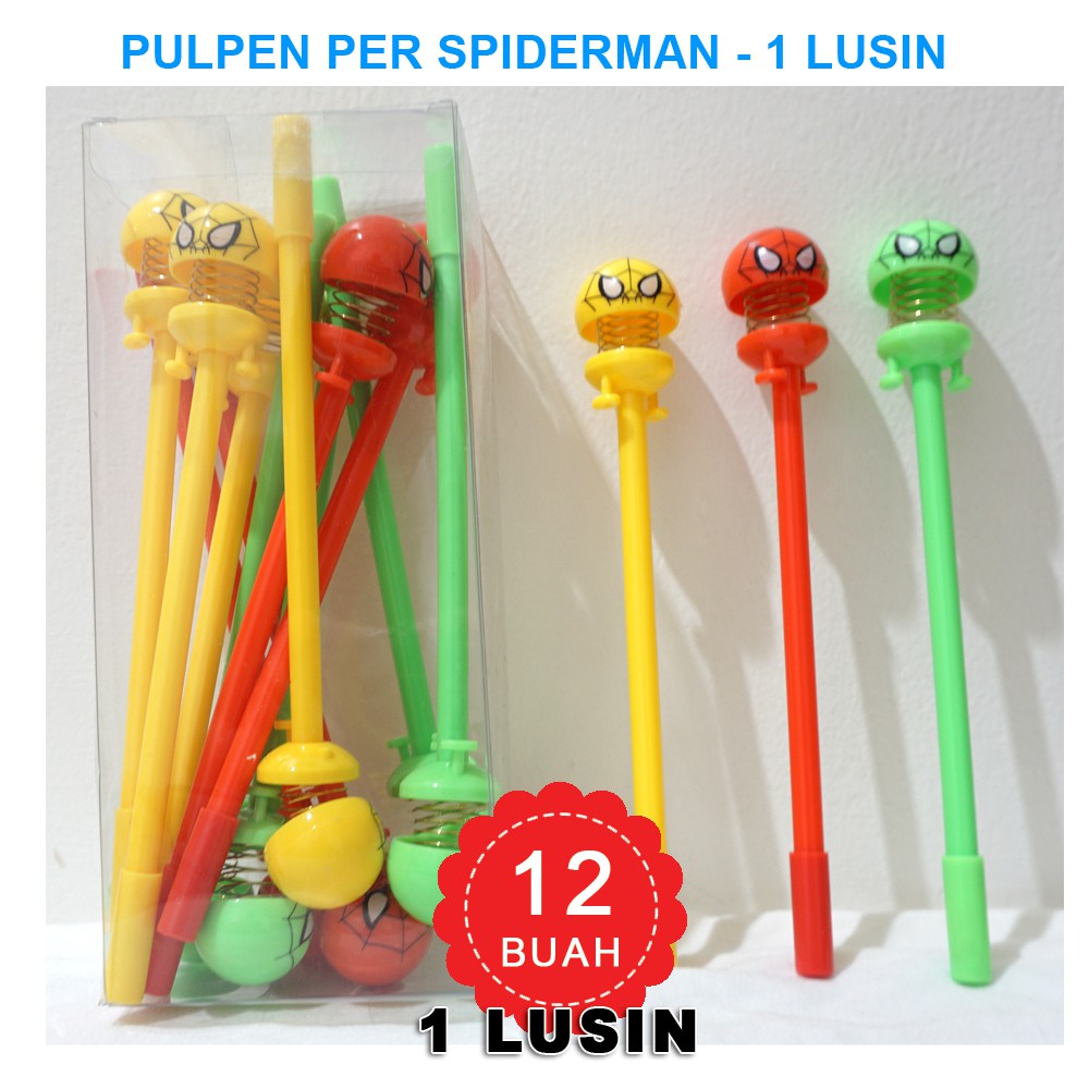 

Pulpen fancy Per Spiderman 1 LUSIN - 1 LUSIN pen Per Spiderman