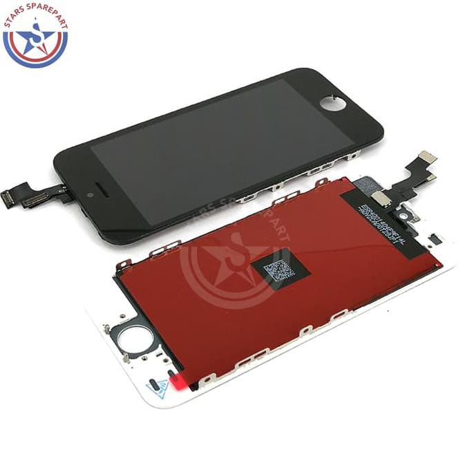 Terbaru Lcd Iphone5S / Iphone 5S / 5Se + Touchscreen + Frame Fullsett Ori - Hitam Best Seller