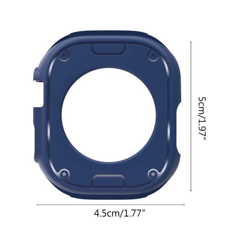 Btsg Watch Half Cover for Case for Smartwatch Ultra Scratch TPU for Case Hollowed Fra