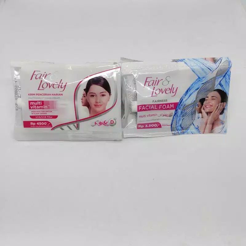 FAIR &amp; LOVELY SACHET 9 gr Facial Foam Dan Cream