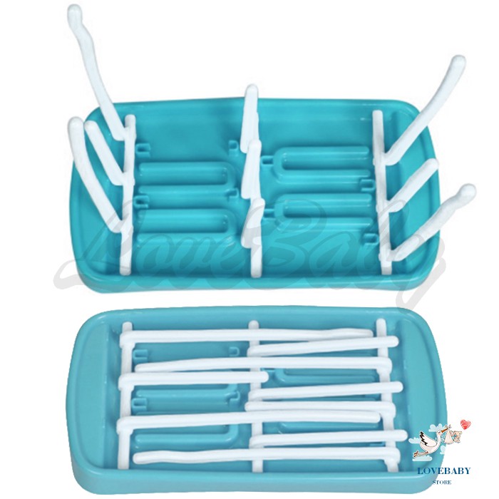 [1KG 7PCS] LBS Drying Rack Rak Pengering Botol Susu Bayi Lipat Portable Multifungsi