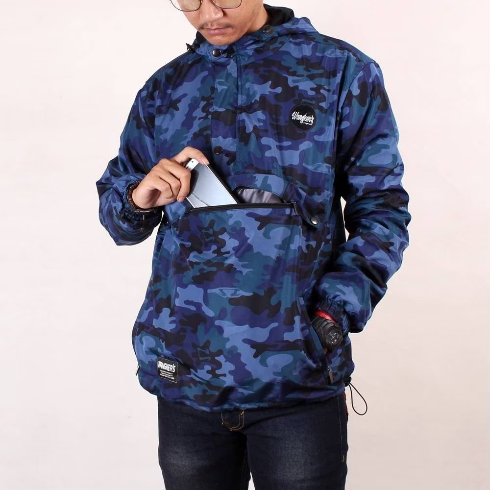 [BAYAR DI TEMPAT / COD] JUNS Jaket Cagoule Camo Loreng Original Wangkers