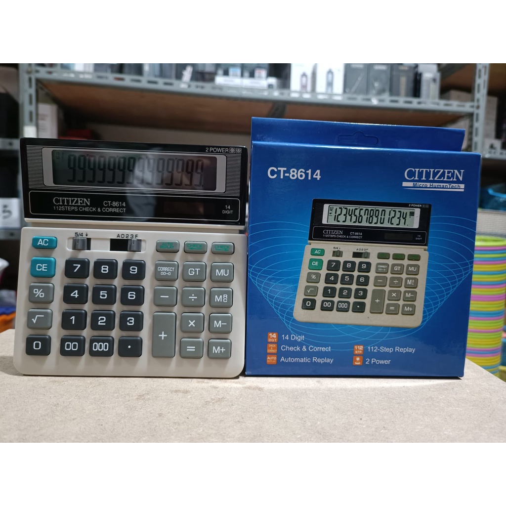 Kalkulator/Calculator Murah Citizen CT 8614 14 digit