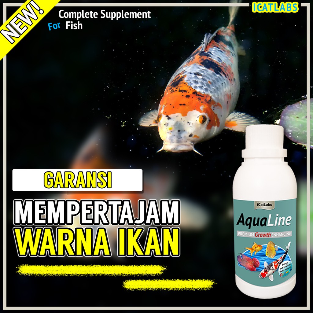 [A1] AQUALINE PAKAN WARNA IKAN AQUARIUM IKAN HIAS IKAN ARWANA IKAN LOUHAN IKAN KOI ARWANA IKAN KOKI