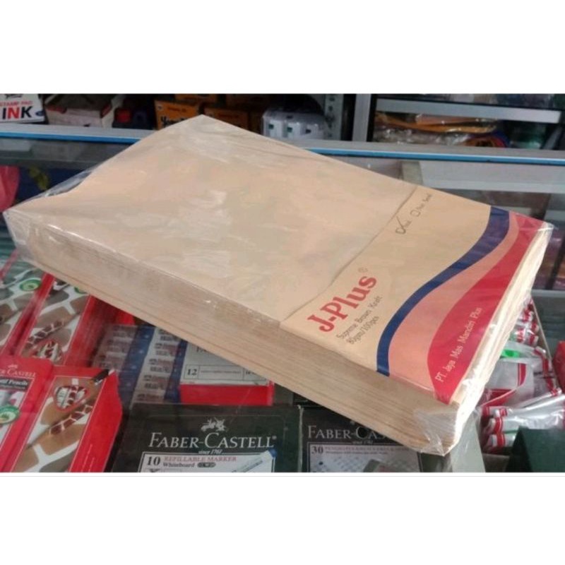 

Amplop Coklat Folio (F4) Seal J Plus (Ada Perekat)