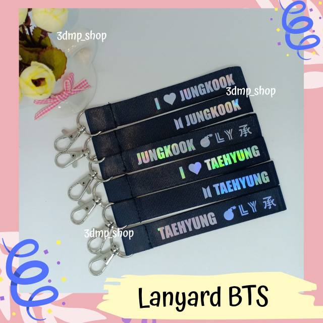 Lanyard Gantungan BTS Jungkook Taehyung KPOP