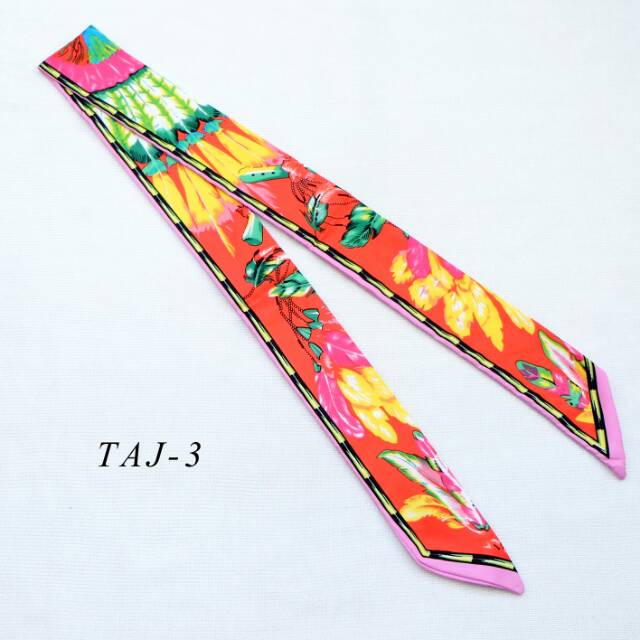 Twilly / scarf / syal tas katun non slippery look alike buat lv,fendi,coach,gucci code taj 03