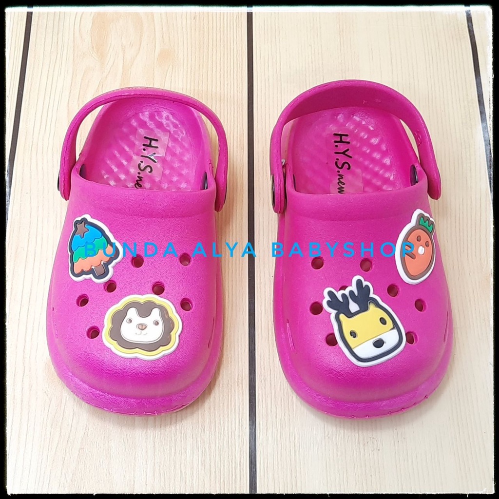 Sendal Anak Perempuan Umur 2 - 4 Tahun FANTA Empuk Elastis - Sepatu Sandal Anak Cewek Elastis Motif Lucu Anti Licin Size 26 - 30