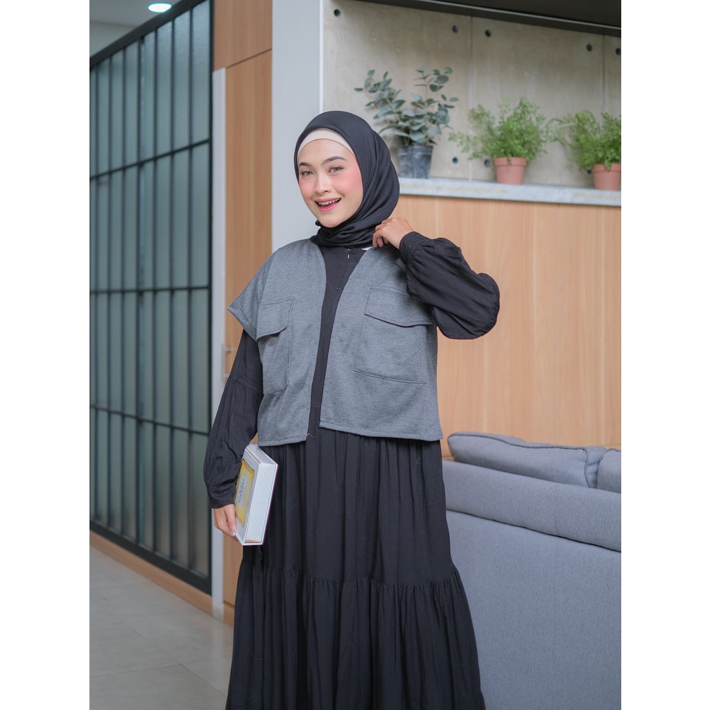 TokoMilkan - Cardigan Outer Crop Wanita LOOFAH CROP TOP | Cardigan Crop Outer Wanita