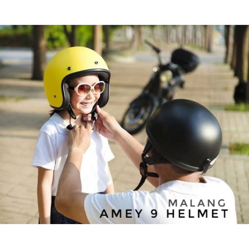 Helm Anak Bogo Junior Umur 7 Sampai 10 Tahun Retro Pilot CARKIDSS