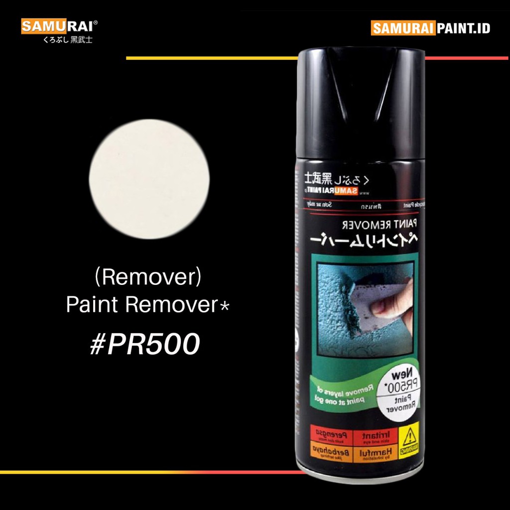 Samurai Paint Paint Remover #pr500 1k Series Remover Cat Aerosol Kualitas Kompresor