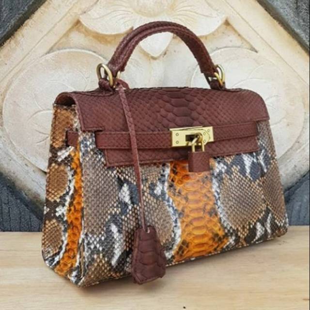 Tas Kulit Ular Phyton Wanita