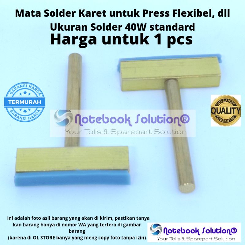 Mata Solder Silicon Karet untuk Press LCD, Flexibel,dll menggunakan Solder Standard 40Watt