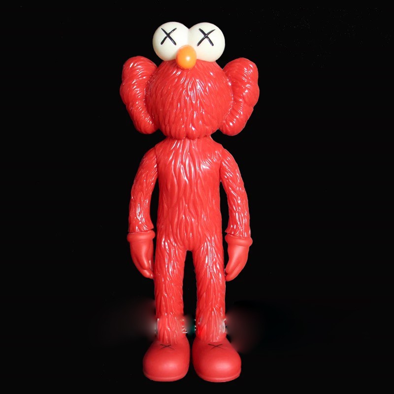 KAWS MoMA BFF Elmo Sesame Street Companion Original Fake Museum Of Modern Arts Exclusive Statue Toys