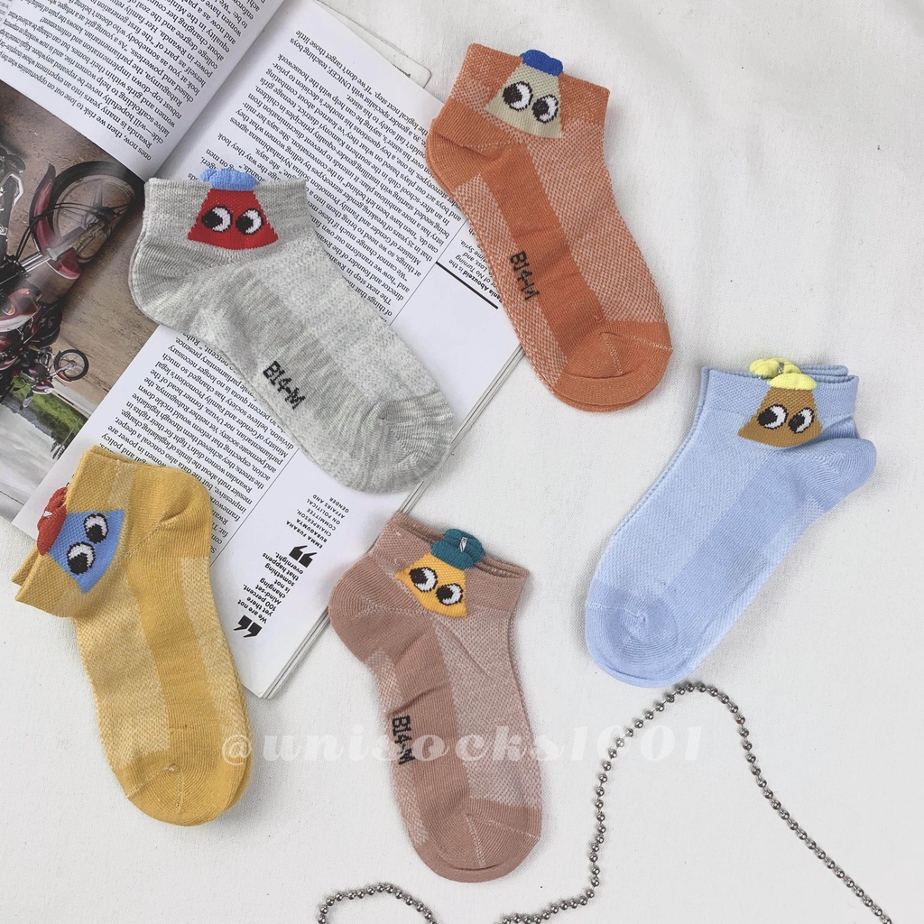 Kaos kaki anak lucu pendek ankle cooling socks cowo cewe TK SD tebal bermotif premium