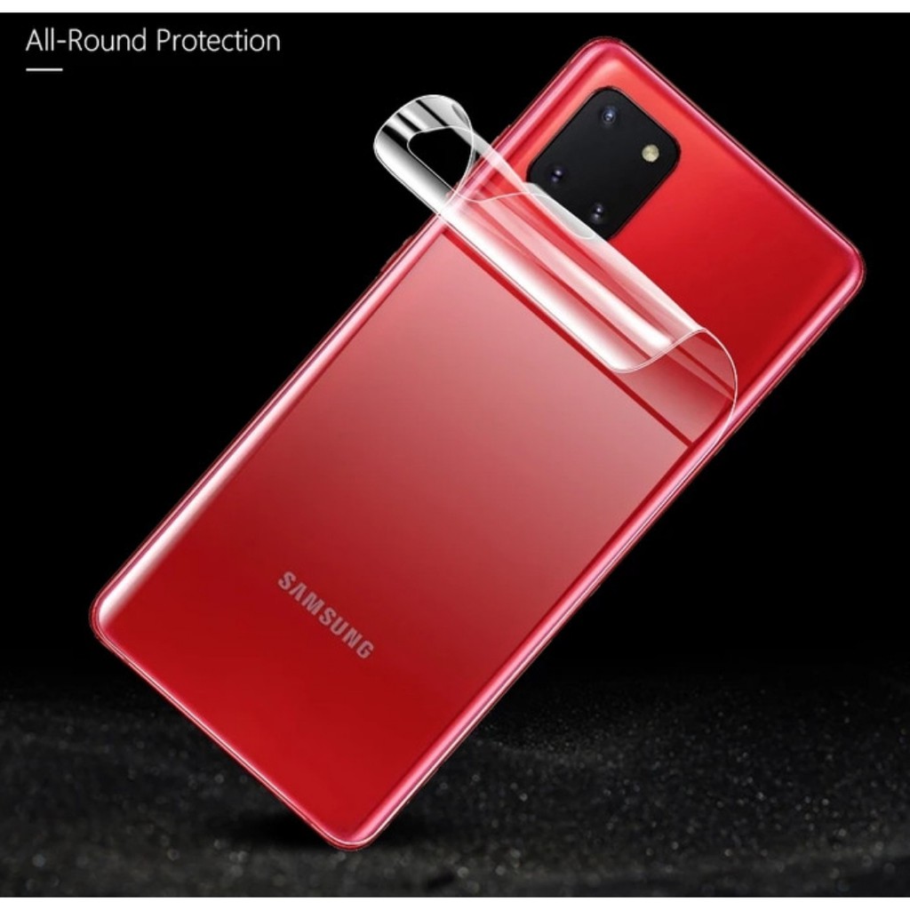 Hydrogel screen guard DEPAN BELAKANG SAMSUNG NOTE 10 LITE S10 LITE anti gores