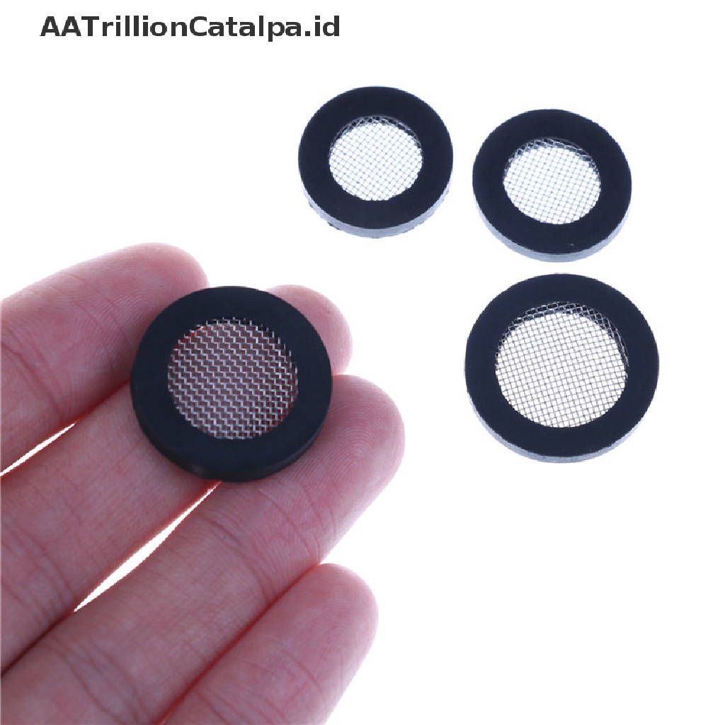 Aatrillioncatalpa 10pcs Filter Air Bahan Stainless Steel Ukuran 1 / 2 &quot;3 / 4&quot;