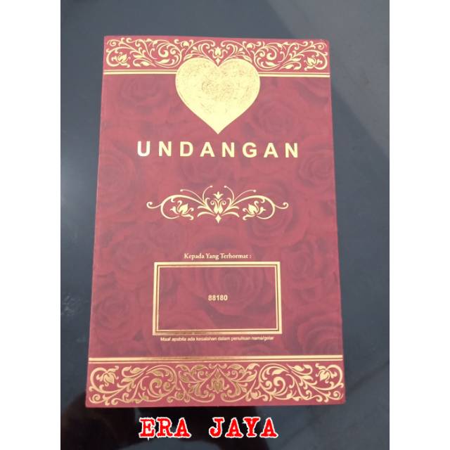 TERMURAH Kartu undangan 88180 ERBA.3.000/pcs minim 1 pack (100 pcs)