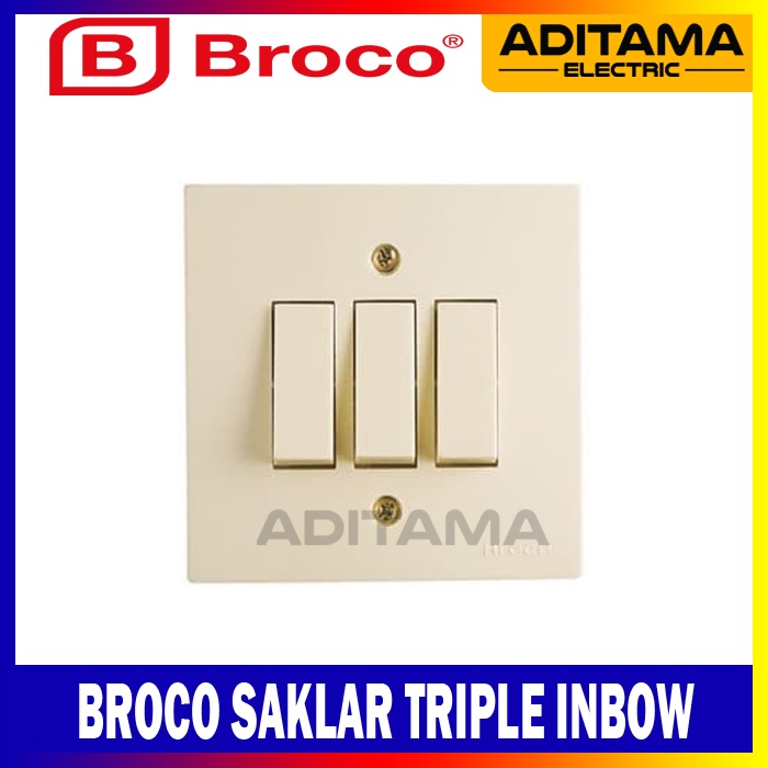 SAKLAR TRIPLE BROCO/ BROCO SAKLAR TRIPLE INBOW