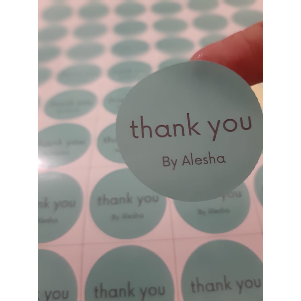 Cetak Stiker Label Bulat Toko Olshop Produk Custom