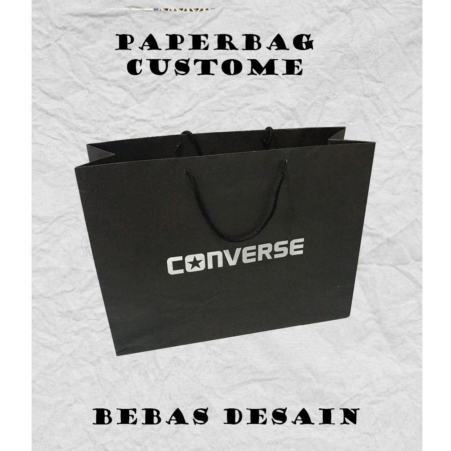 

(PAPER BAG CUSTOM) Paper Bag Mini Kado Sablon 23x7x30 Cm Paper Bag Hitam Souvenir Wedding Packging Olshop Packagin Online Shop Paperbag Kertas Coklat Polos Murah