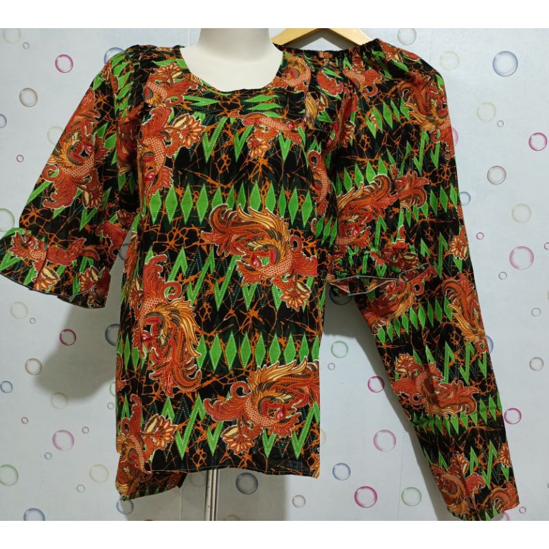 Batik Bagan Siapi Api model Lengan Model size M celana panjang