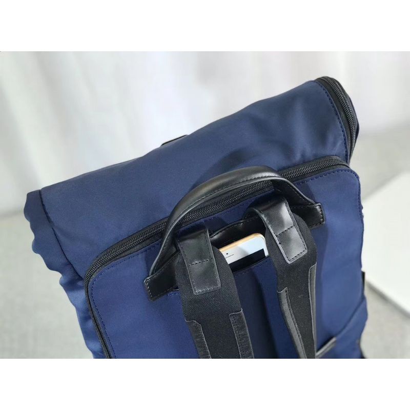 Tas Ransel Tumi Harrison Osborn Roll Top Navy Backpack Mirror Quality