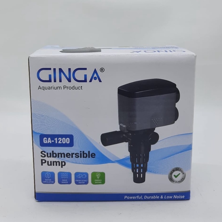 GA 1200 Ginga Pompa Celup Aquarium 7 Watt Low Watt