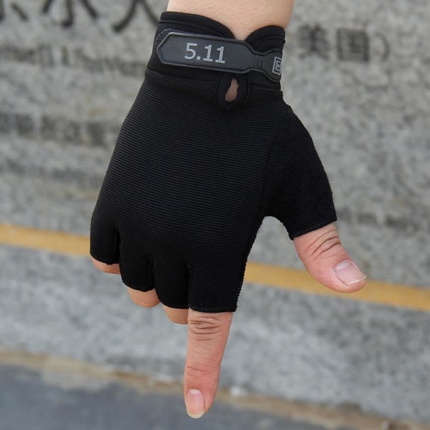 Sarung Tangan Sepeda dan Motor Half Finger Setengah Jari 5.11 Elastis Nyaman di Tangan anti slip