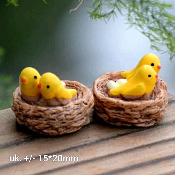 Maket Mini Miniatur Sarang Sangkar Burung