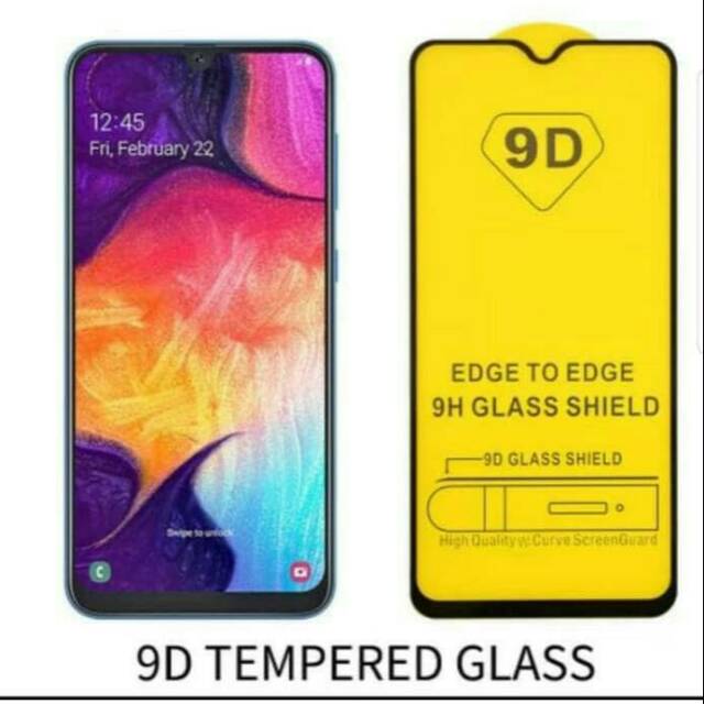 TEMPERED GLASS 9D FULL GLUE SAMSUNG A10 2019